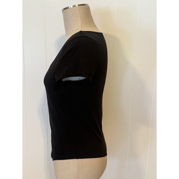 Aeropostale Bodysuit Womens Large Black Seriously Soft Scoop Neck Stretch Smooth - Picture 5 of 8